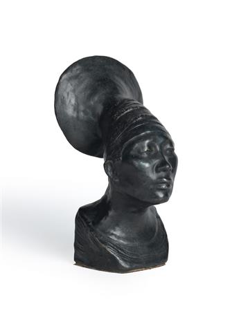 BEULAH WOODARD (1895 - 1955) Untitled (Bust of a Mangbetu Woman).
